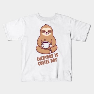 everyday is a coffee day Kids T-Shirt